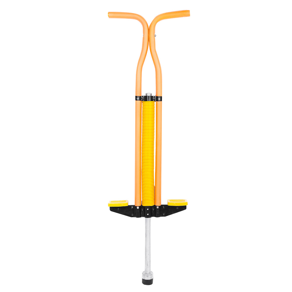 Octpeak Jump Stick, Spring Pogo Stick Double Bar Jackhammer Jump Stick Sports for Boys & Girls Ages 9 & Up Toys Gift Orange