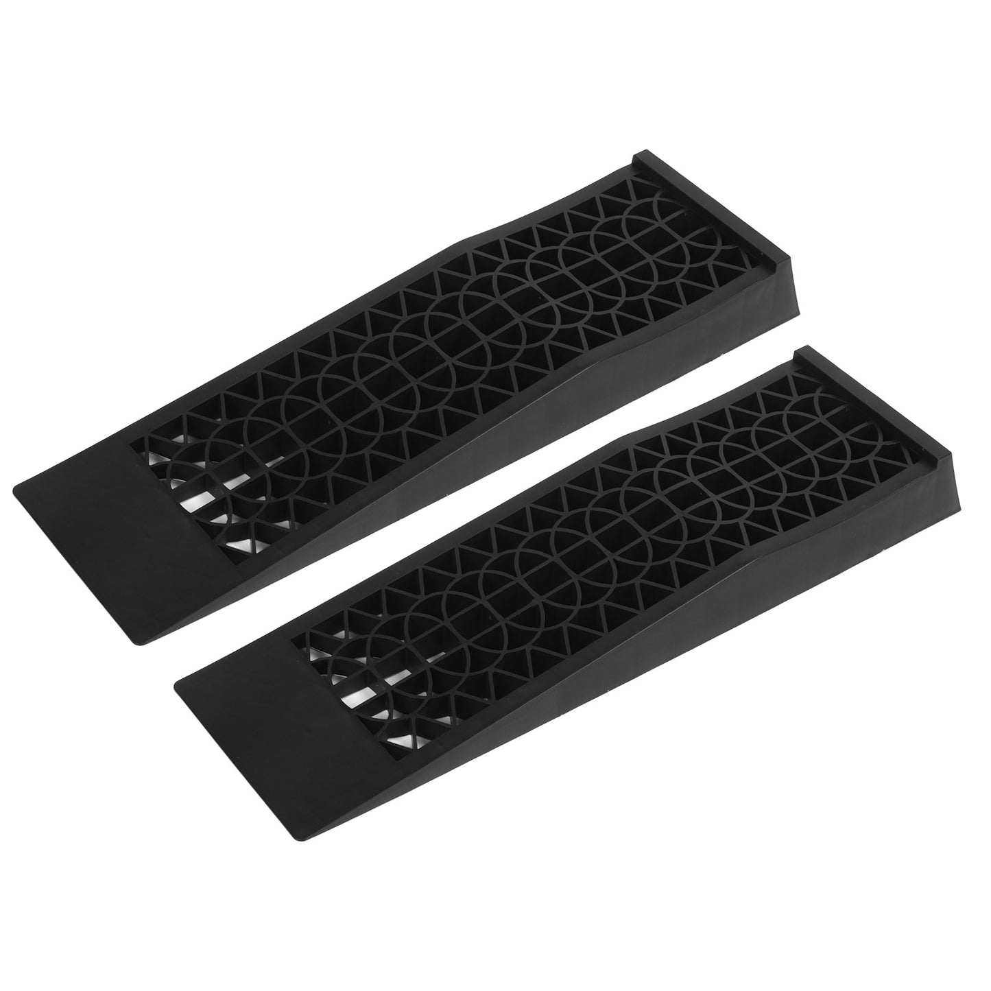 1Pair Car Service Ramps Vehicle Maintenance Tire Ramps Universal For 4400 Lbs Vehicles