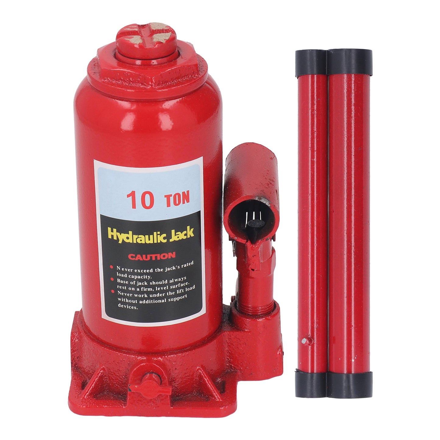 10 Ton Hydraulic Bottle Jack Red, Hand Operated Low Position Bottle Jack For Car Van SUV Small Trucks Repair