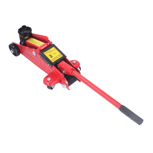 Hydraulic 2 Ton Floor Jack For Car With 360 Rotation Handle, 2 Ton Trolley Jack Red