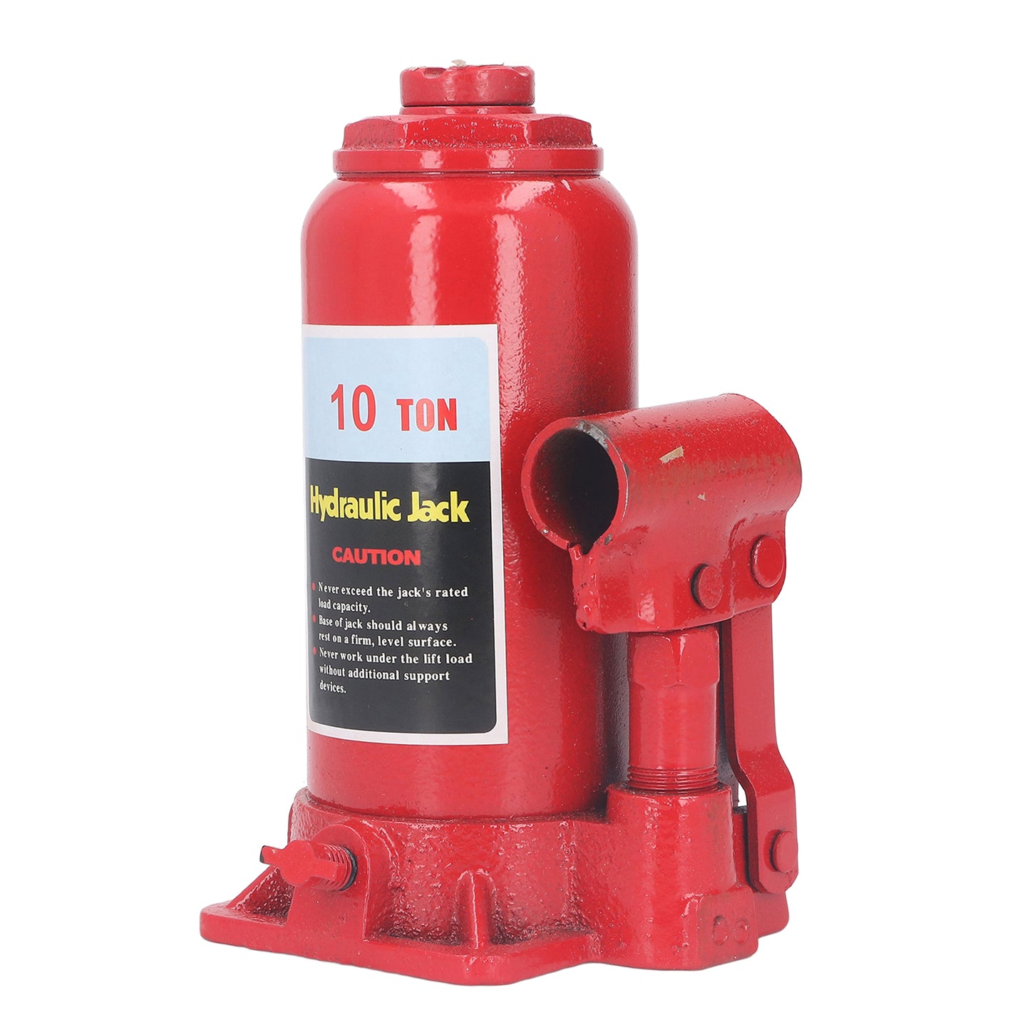 10 Ton Hydraulic Bottle Jack Red, Hand Operated Low Position Bottle Jack For Car Van SUV Small Trucks Repair