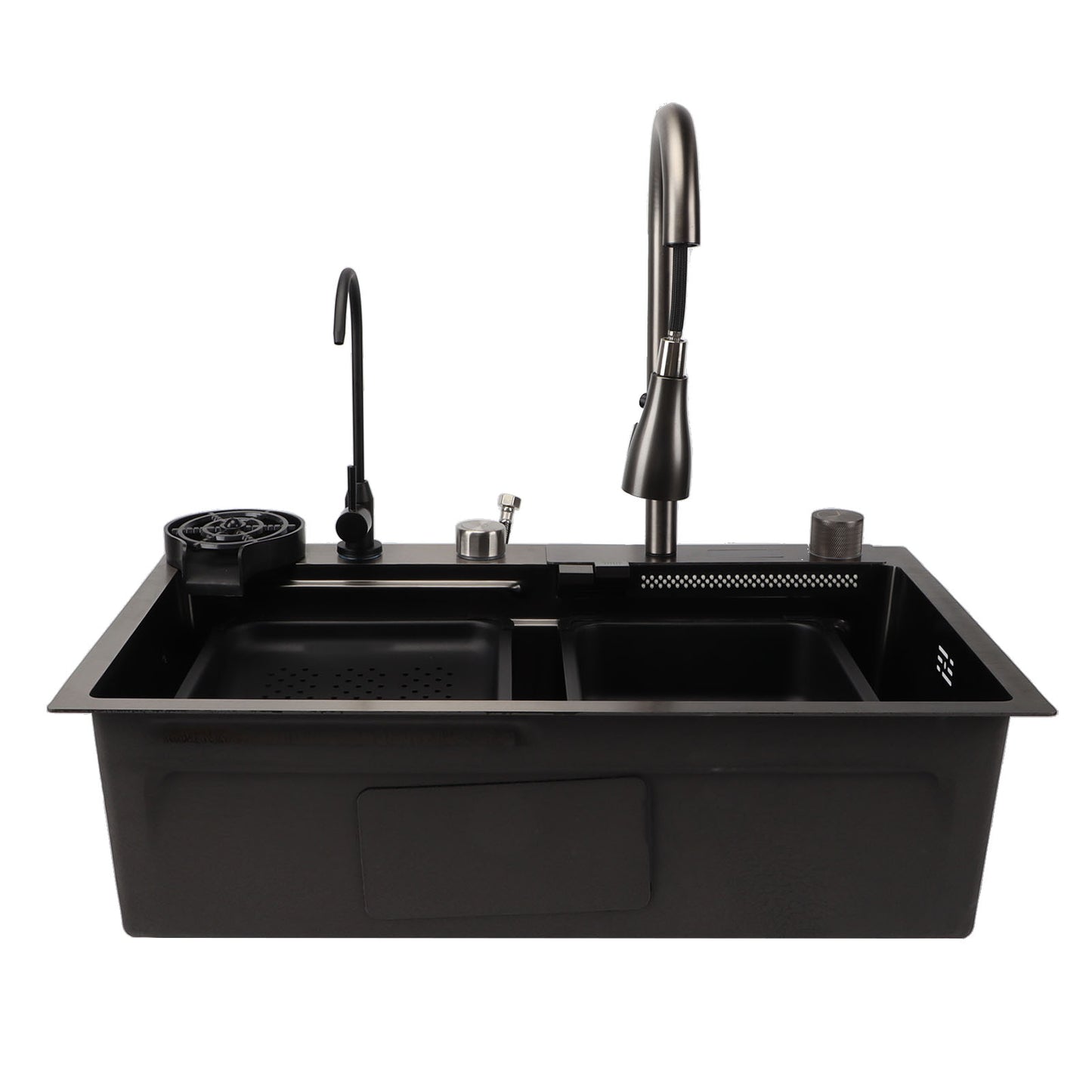 Under Counter Kitchen Sink Basin 68x45cm Thickened Stainless Steel Digital Display Kitchen Sink