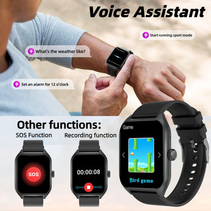 1.96" Smartwatch (Answer/Make Call) for Android & iPhone