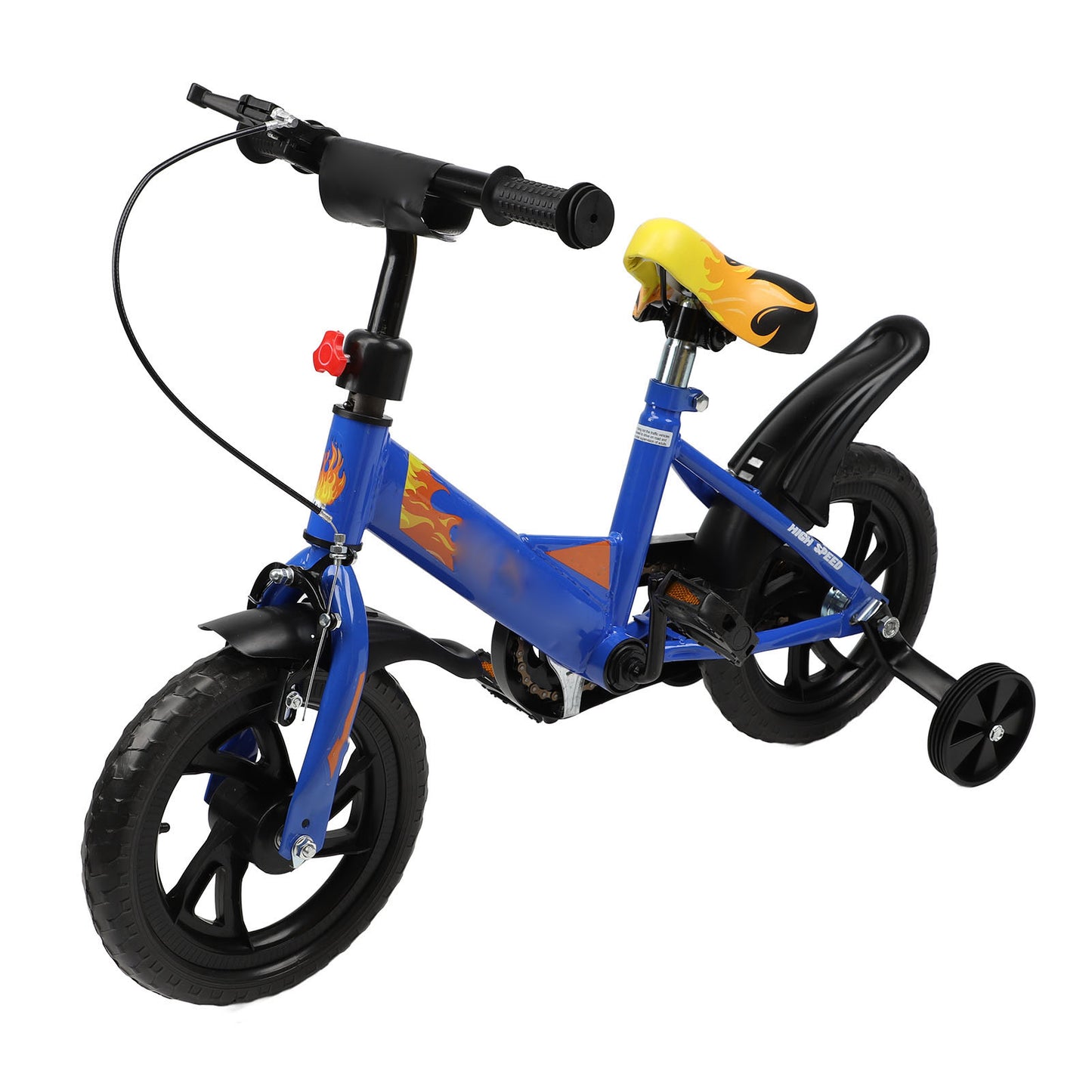 12 Inch Children Bike Professional Integrated Design Lightweight Kids Bike with Training Wheel for Ages 1‑5 Years Old Blue