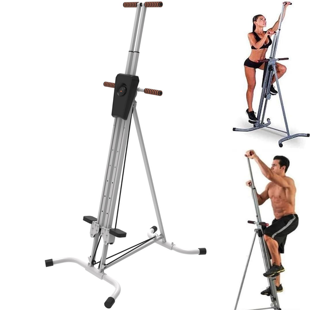 Vertical Climber Folding Heavy Duty 440lbs Loading Exercise Vertical Climber Stepper Home Gym Fitness Workout Cardio Machine